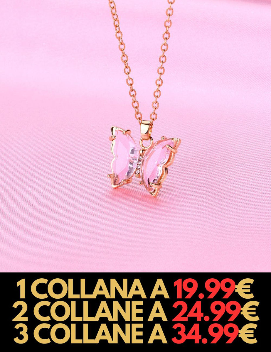 Collana Farfalla Personalizzata con Incisione speciale Collana Farfalla Personalizzata con Incisione speciale