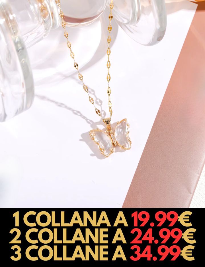 Collana Farfalla Incantata - CON CONFEZIONE REGALO INCLUSA!