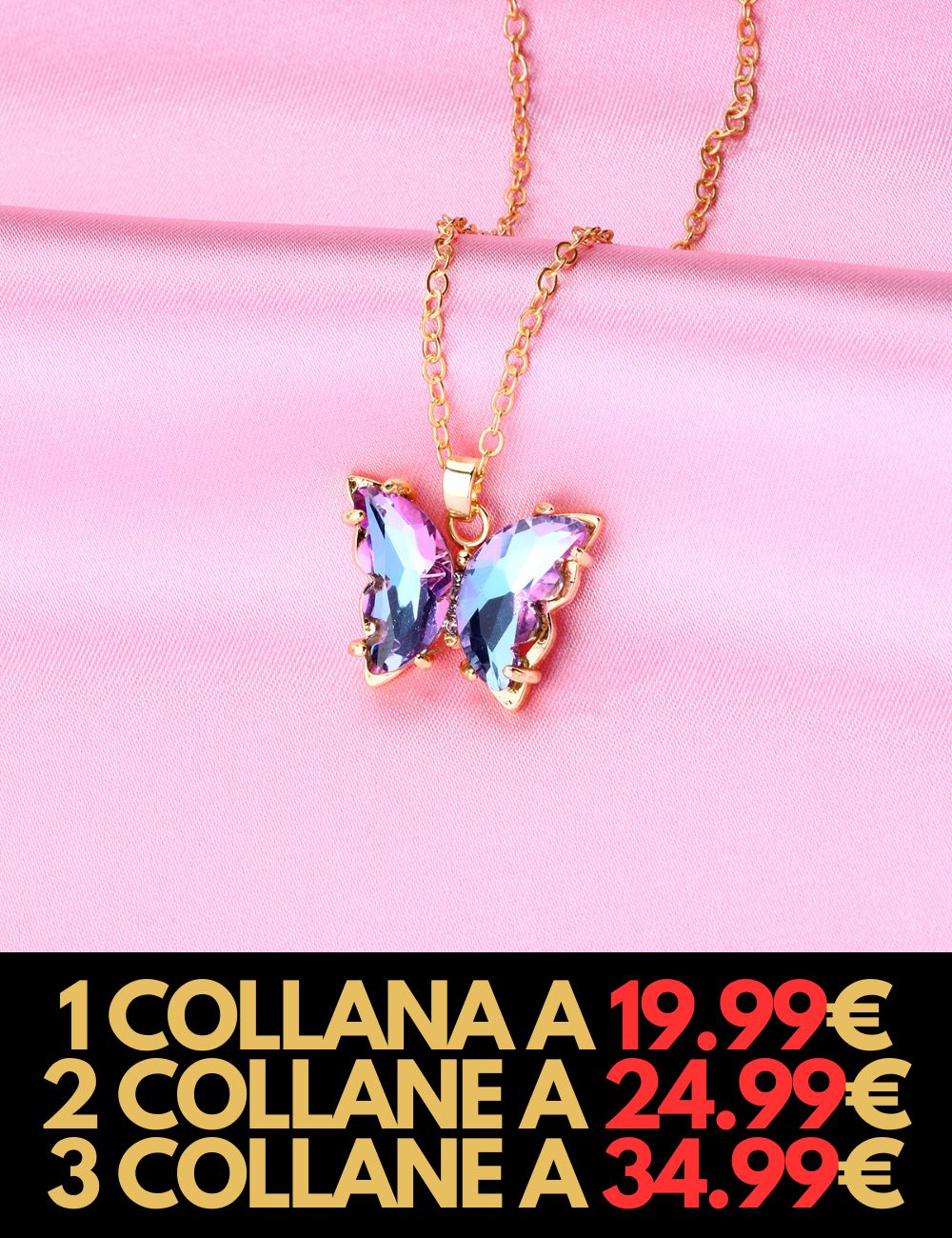 Collana Farfalla Incantata - CON CONFEZIONE REGALO INCLUSA!